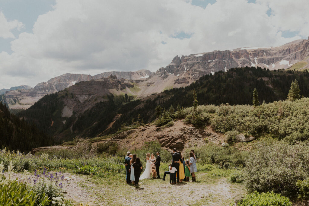 intimate micro wedding in the mountains of ouray colorado