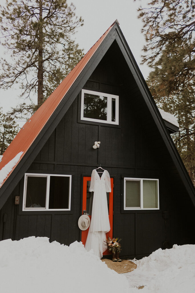 A-frame Airbnb located in Durango Colorado