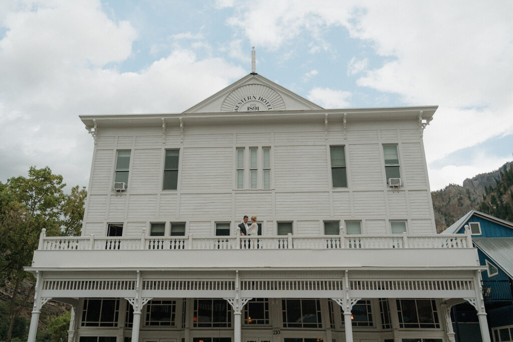 the western hotel elopement couple 