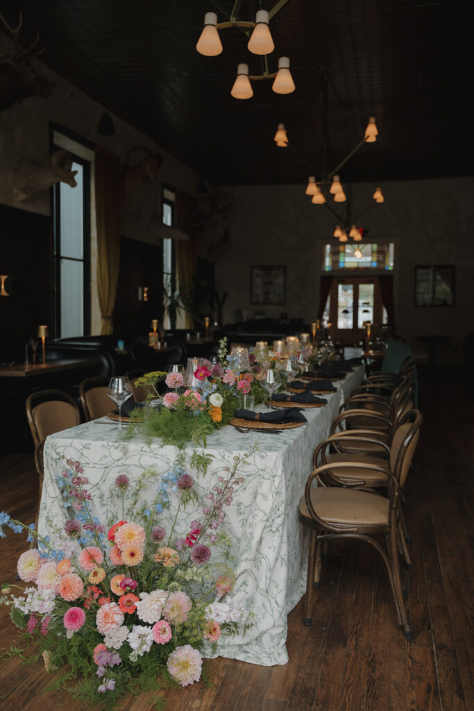 wildflower table design 